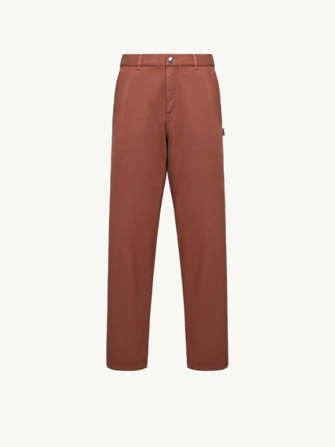 Cargo Cotton Blend Gabardine Pants