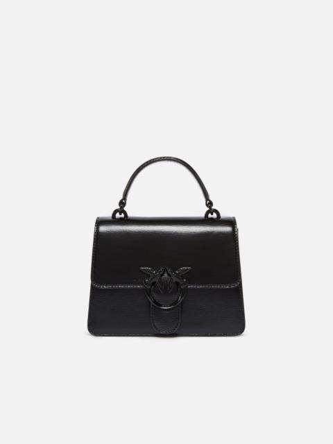 MINI LOVE BAG ONE TOP HANDLE LIGHT SMALL HANDBAG IN SHINY LEATHER