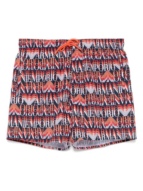 logo-print swim shorts