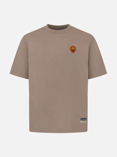 Daruma and Logo Embroidery Relax Fit T-shirt