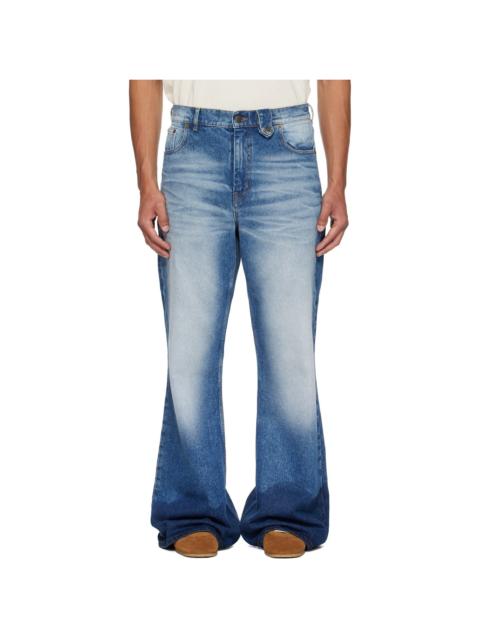 Blue Samy Wide Leg Jeans