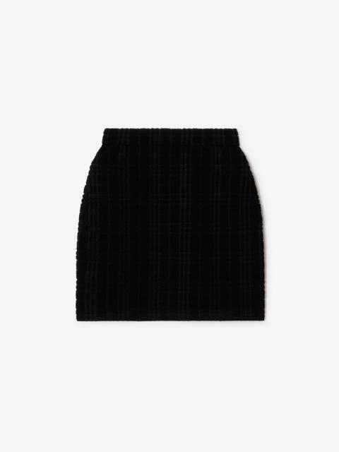 Wool Blend Mini Skirt