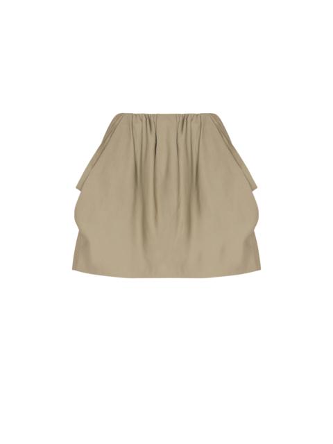 Cotton poplin balloon skirt