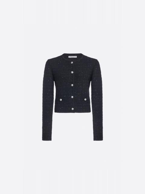 SEQUIN KNIT CARDIGAN