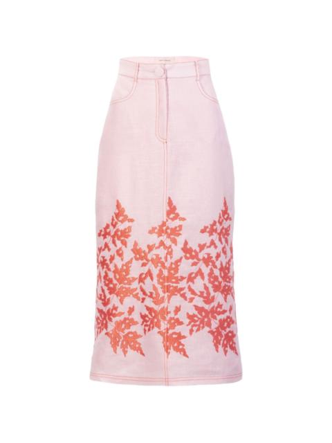 Layan midi skirt
