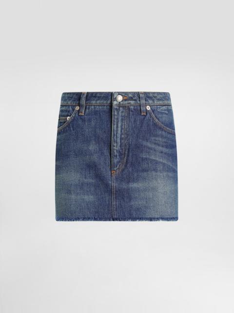 Denim miniskirt