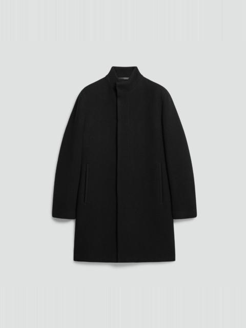 Belvin Coat in Textured Wool-Blend Melton