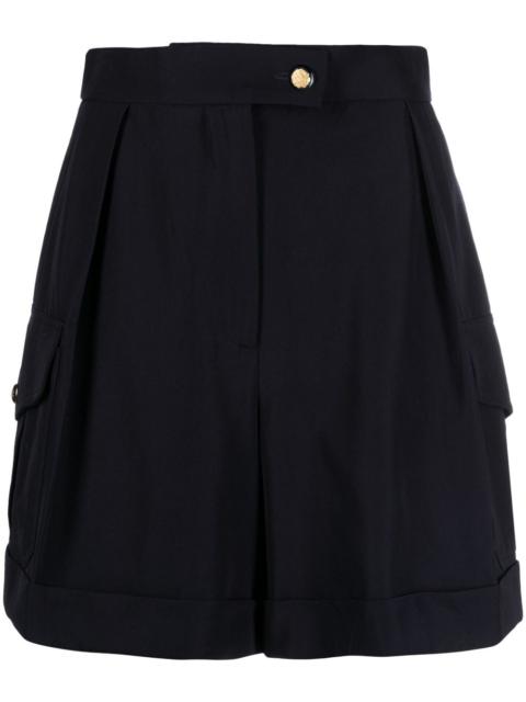 high-waisted cargo shorts