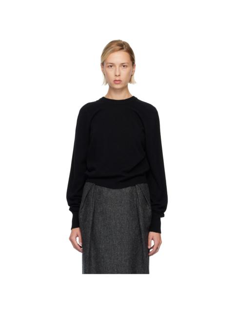 Black Wool Knit Sweater