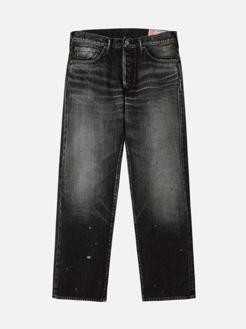 Washed Seagull Print Regular Fit Jeans