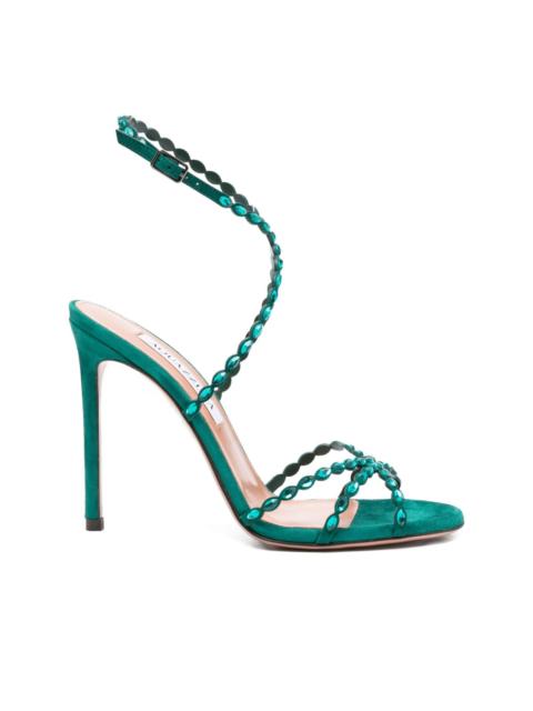 110mm crystal-embellished slingback sandals