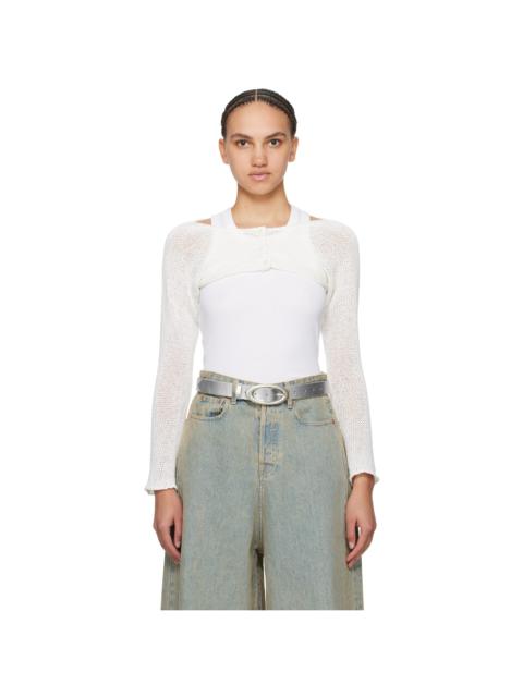 SSENSE Exclusive White Bolero Cardigan