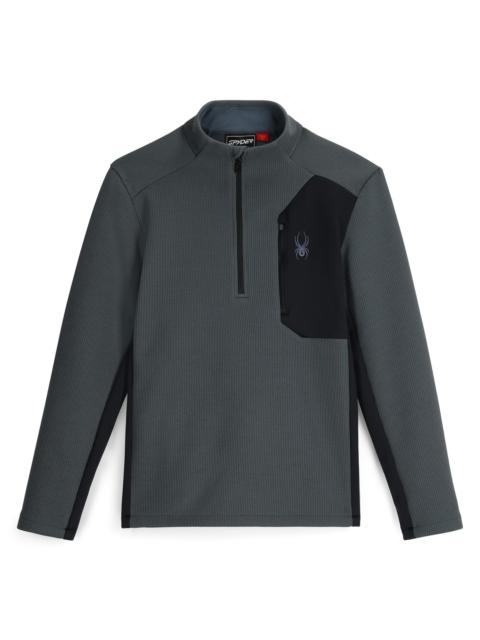 Mens Bandit Half Zip Jacket- Slate Blue