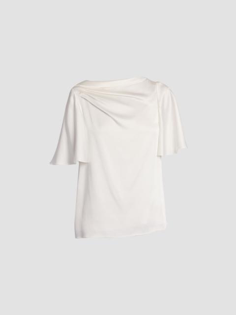 DRAPED SHORT SLEEVE TOP