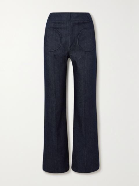 Olafur high-rise straight-leg jeans Blue