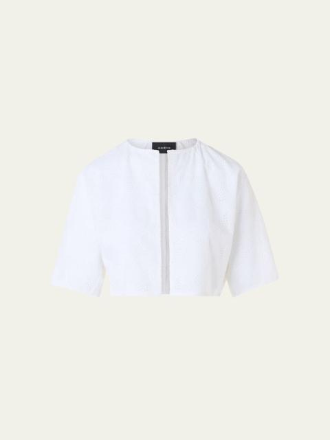 Honora Orbit Broderie Anglaise Bolero Jacket