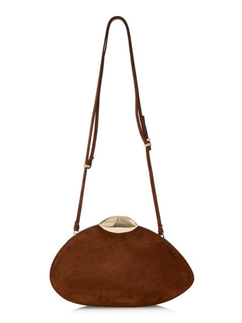 Belle De Jour Suede Clutch brown