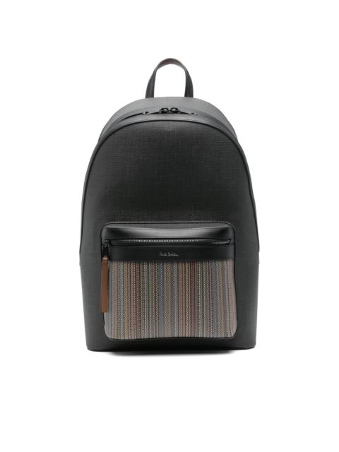 Signature Stripe-detail backpack