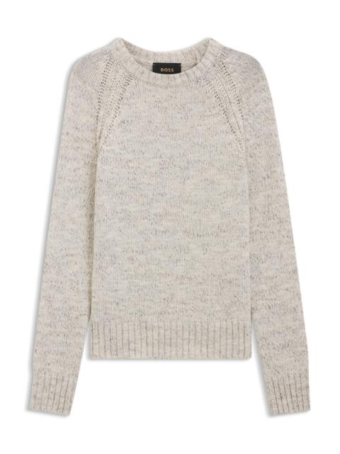 CASHMERE-WOOL SWEATER WITH A TWEED EFFECT