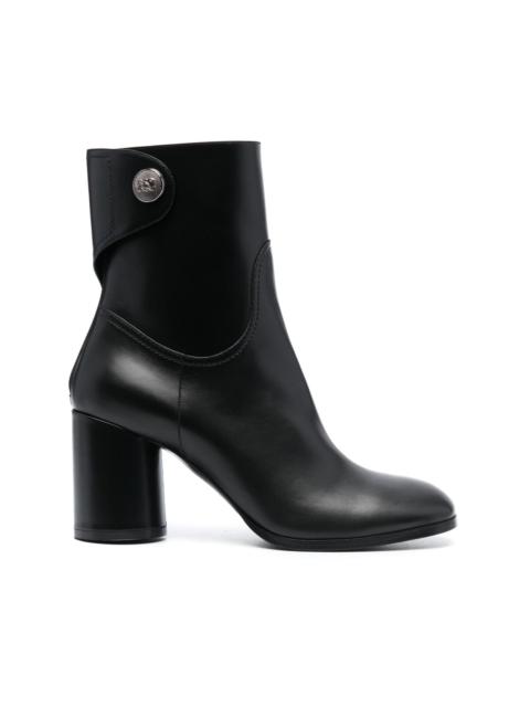 90mm block-heel leather boots