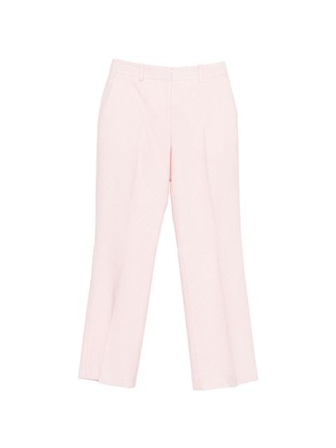 monogram-pattern trousers