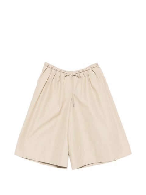 Sutton pintuck elongated shorts