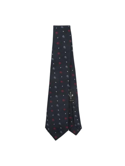 jacquard silk tie