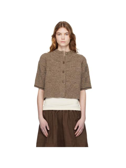 Brown Kwai Knit Cardigan