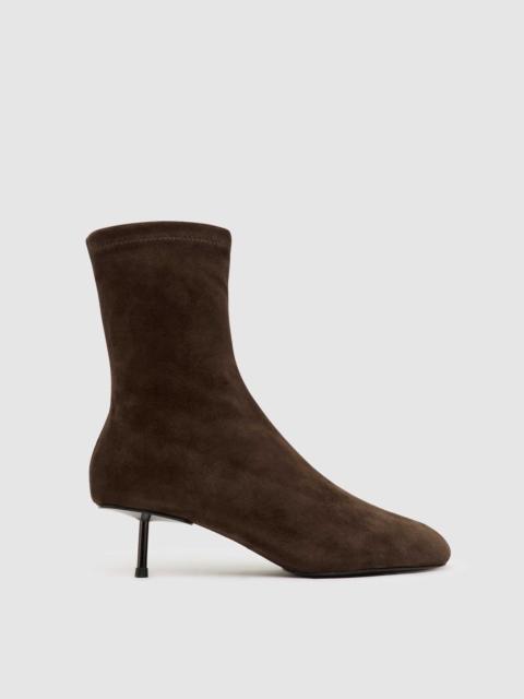 Suede Ballet Boot - Coffee