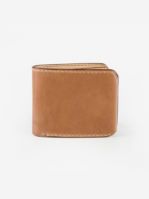 SMALL SHELL CORDOVAN WALLET - NATURAL