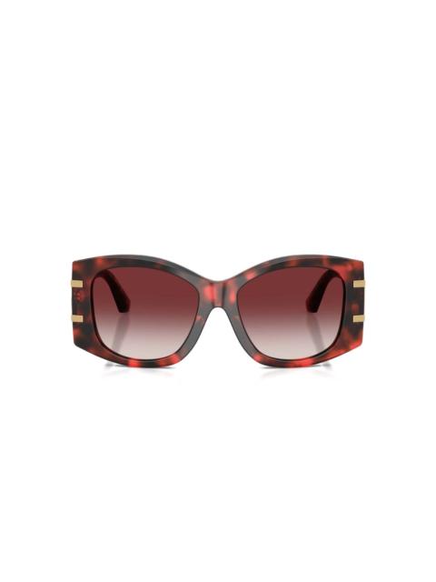 logo-plaque geometric sunglasses