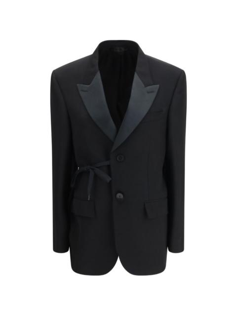 tuxedo-lapels blazer