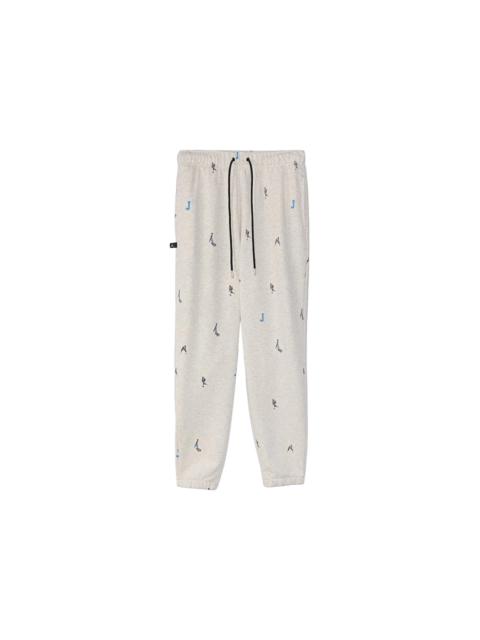 Jordan Essential Print Fleece Pants Oatmeal Heather