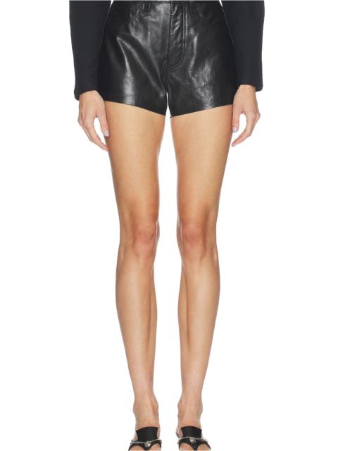 Leather A Frame Short