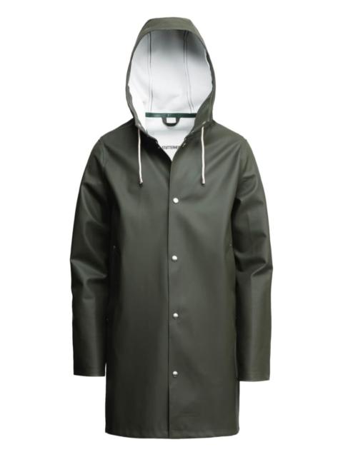 drawstring hood raincoat