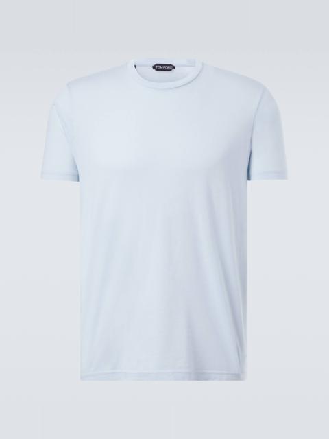 Cotton and silk jersey T-shirt