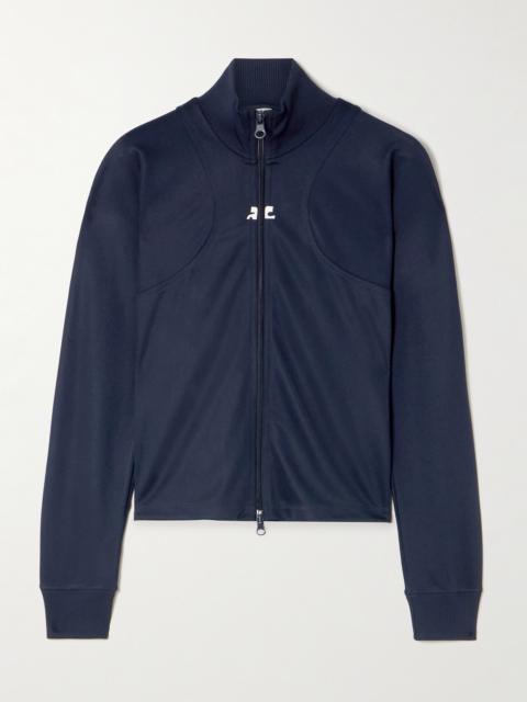 Interlock Appliquéd Jersey Track Jacket
