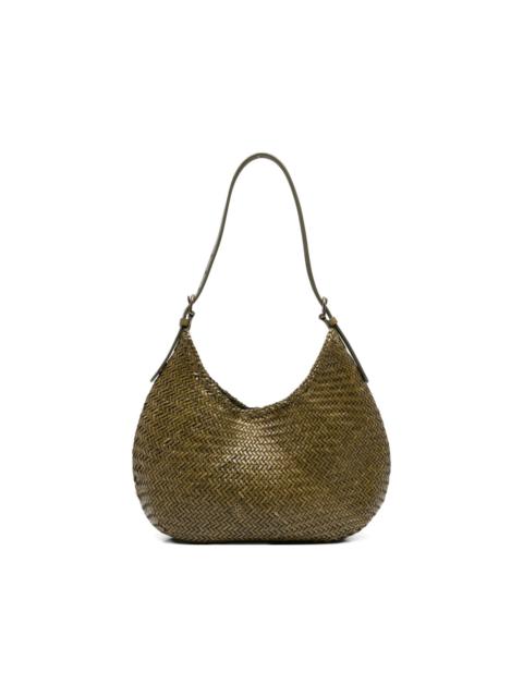 Luna Mezza woven shoulder bag