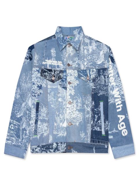 TERESA RECONSTRUCTED TRUCKER JACKET - INDIGO