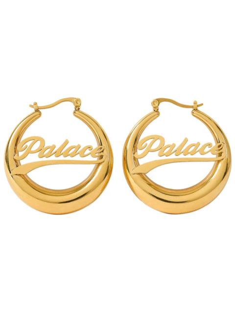 Palace Hoop Earrings Gold Plated