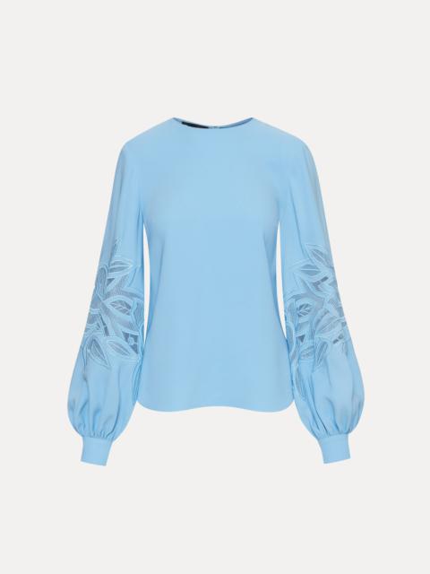 ENGLISH ROSE CUTOUT BLOUSE