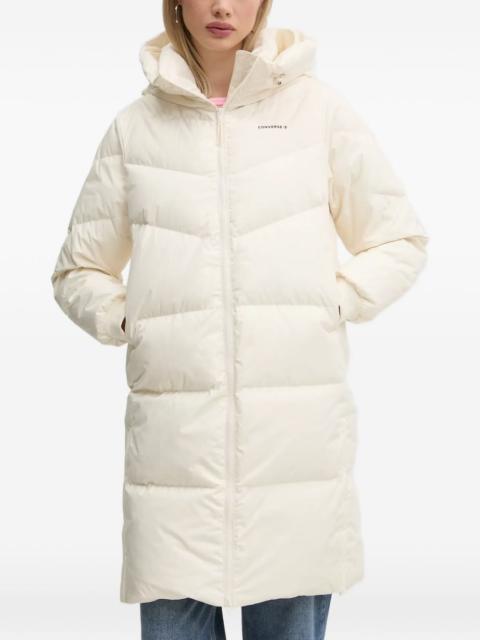 hooded quilted jacket