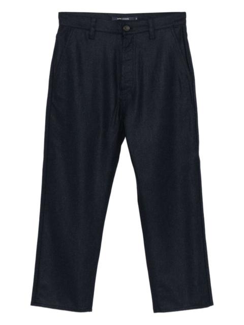 wool straight-leg trousers