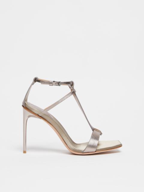 TSANDALMETAL Metallic nappa leather sandals
