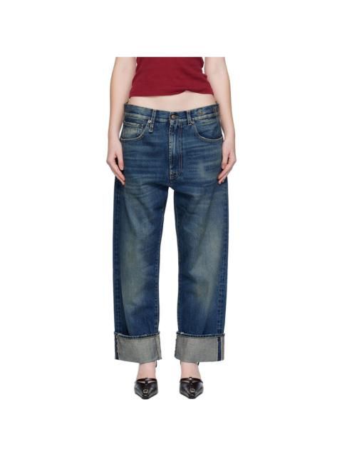 Blue Cuffed X-BF Jeans