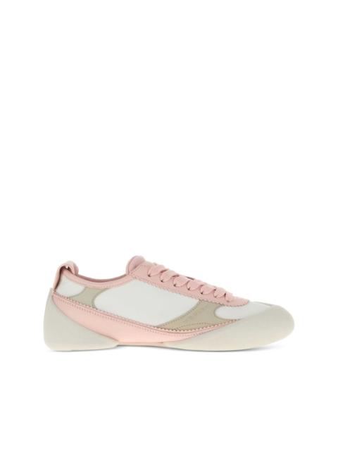 Flexion leather panelled lace-up trainers