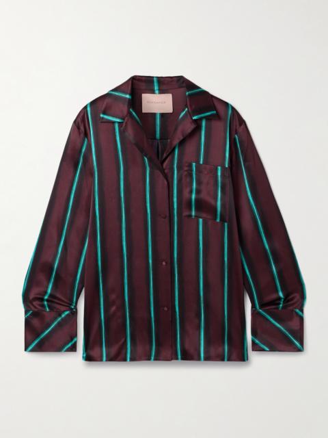 Delan Printed Silk-satin Shirt