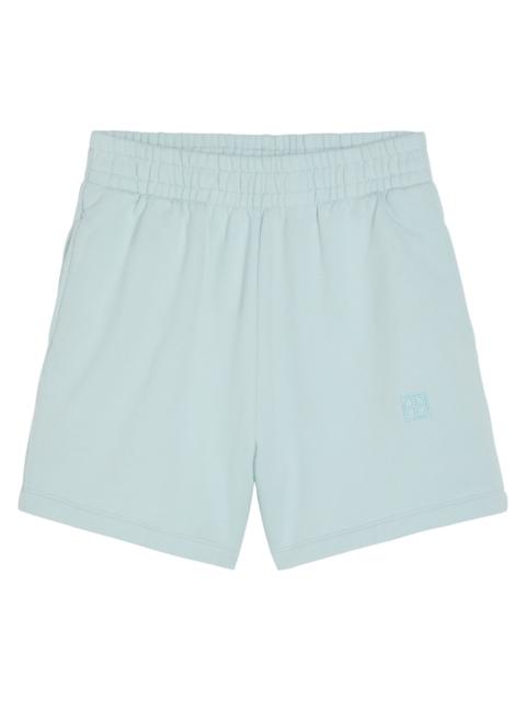 Anine Bing Kam Logo-embroidered Cotton Shorts