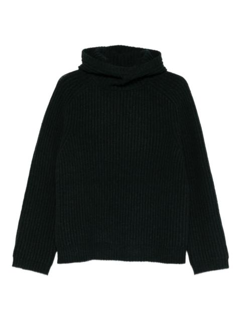 knitted hoodie