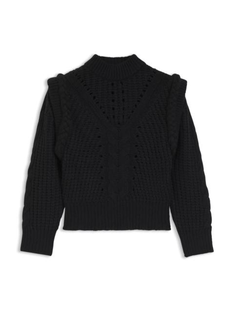 ITALIAN-YARN SWEATER WITH STRUCTURED KNIT